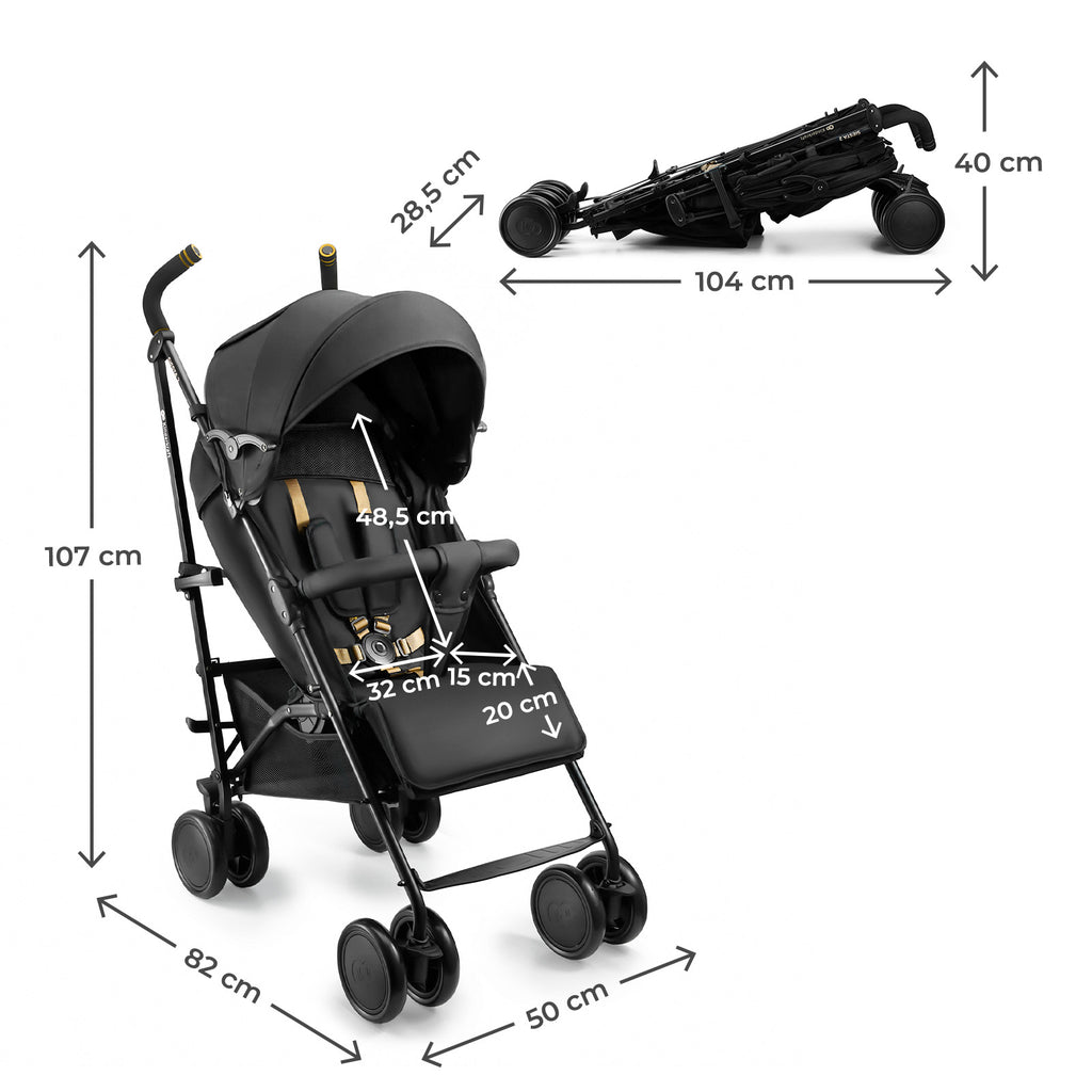 Silla de paseo Siesta 2 Negro