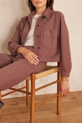 Castille Overdyed Jacket - Chocolate