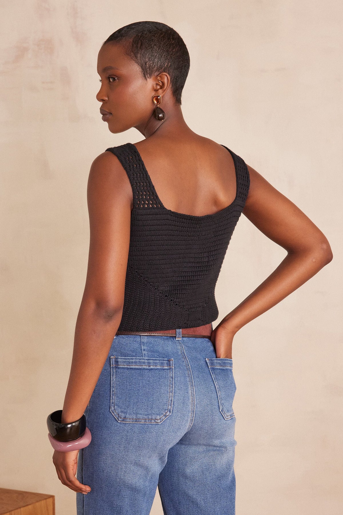 Camiseta de Tirantes Baya - Negro