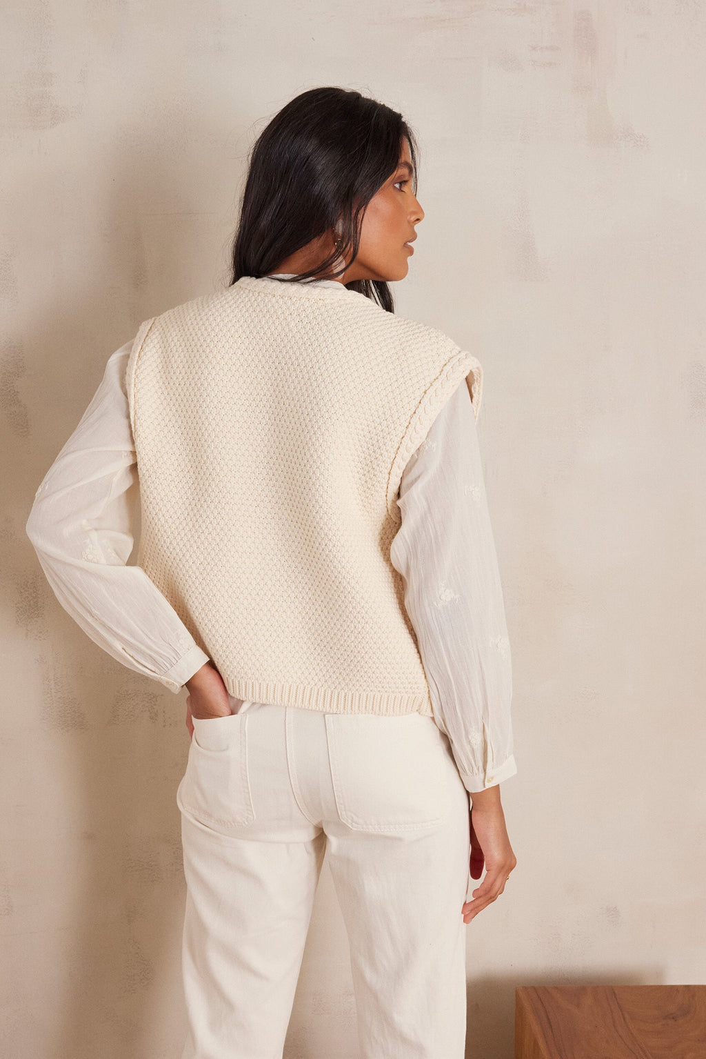 Chaqueta/Cárdigan Betsy - Crema