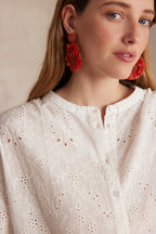 Blusa Bliss Bordada - Crudo