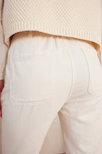 Mateo Garment-Dyed Trousers - Cream