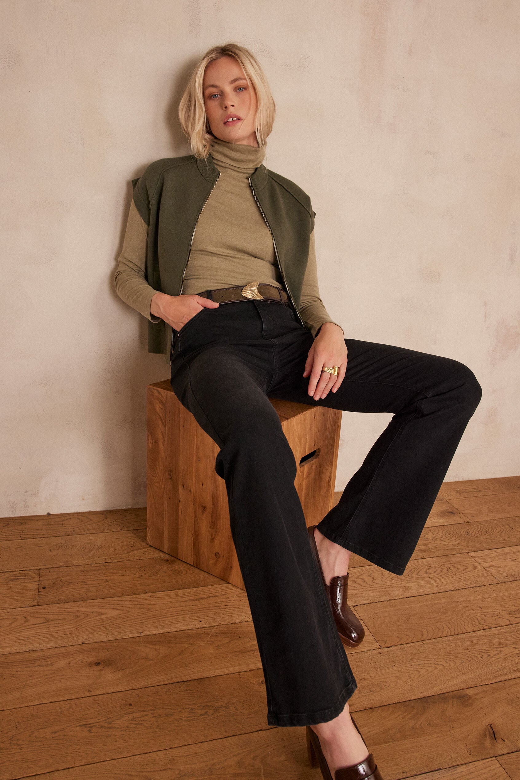 Pantalon Lily Bootcut - Noir