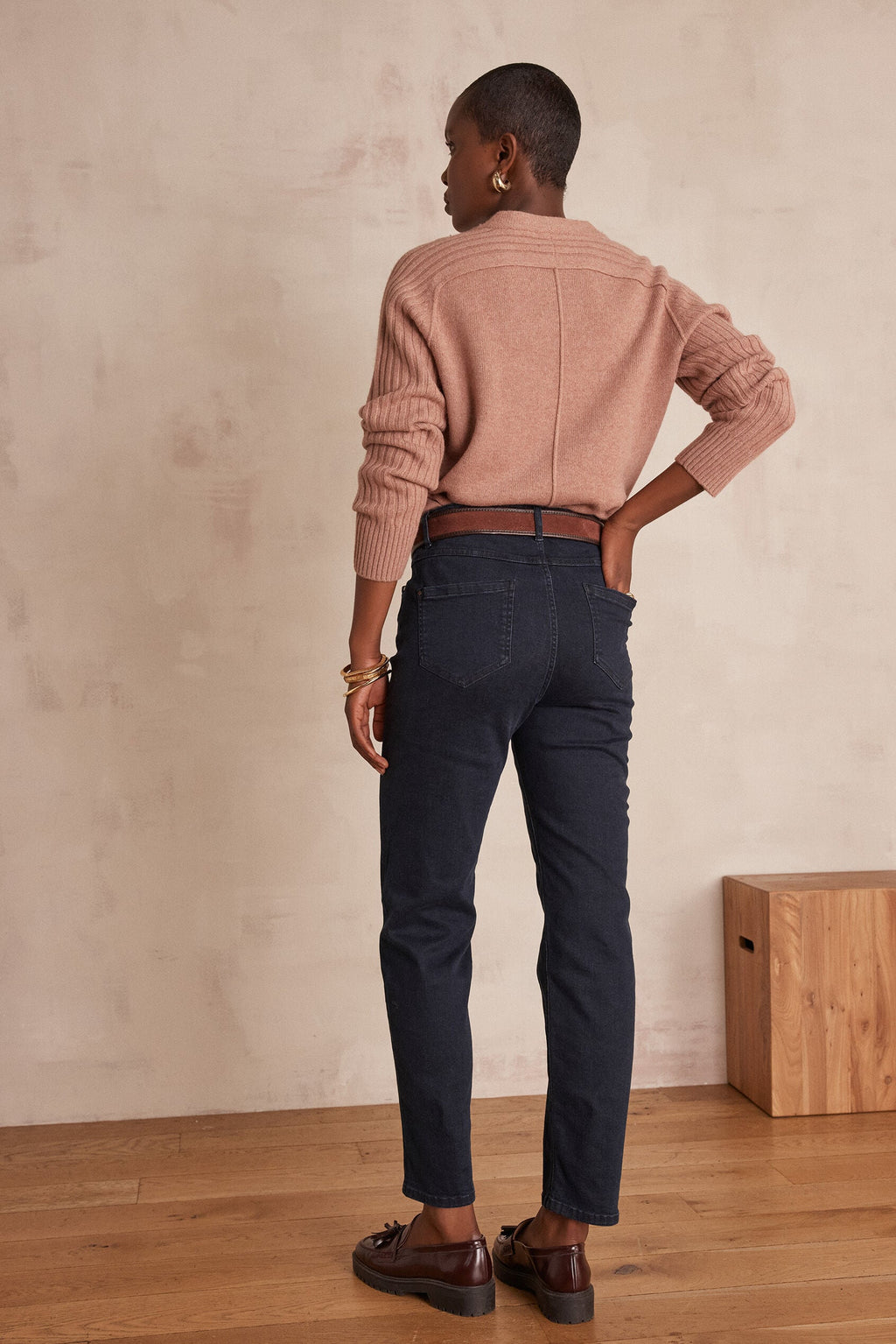 Lou Slim Trousers - Dark Wash