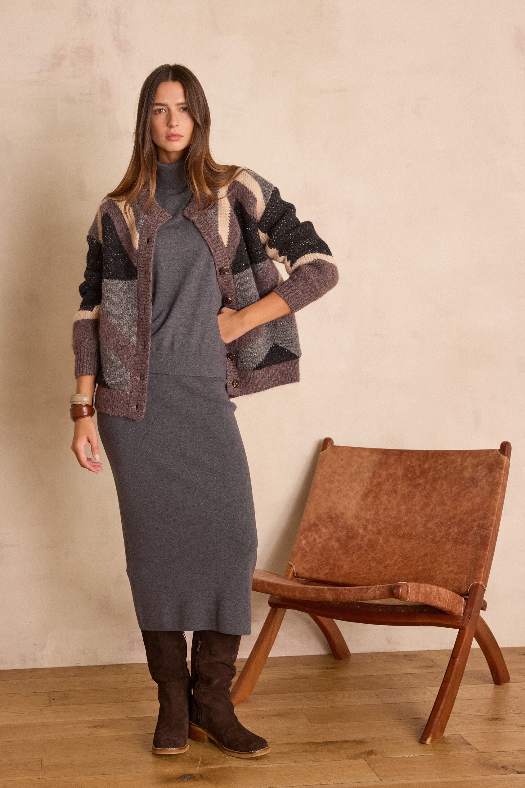 Maille Charlotte - Anthracite