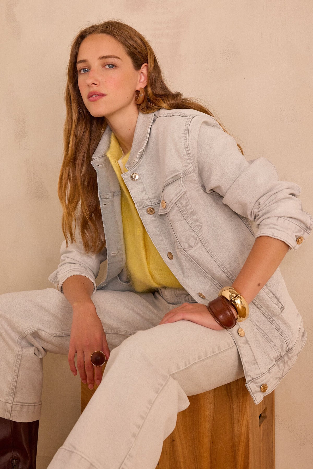 Cazadora Sophie Denim - Gris Ratón