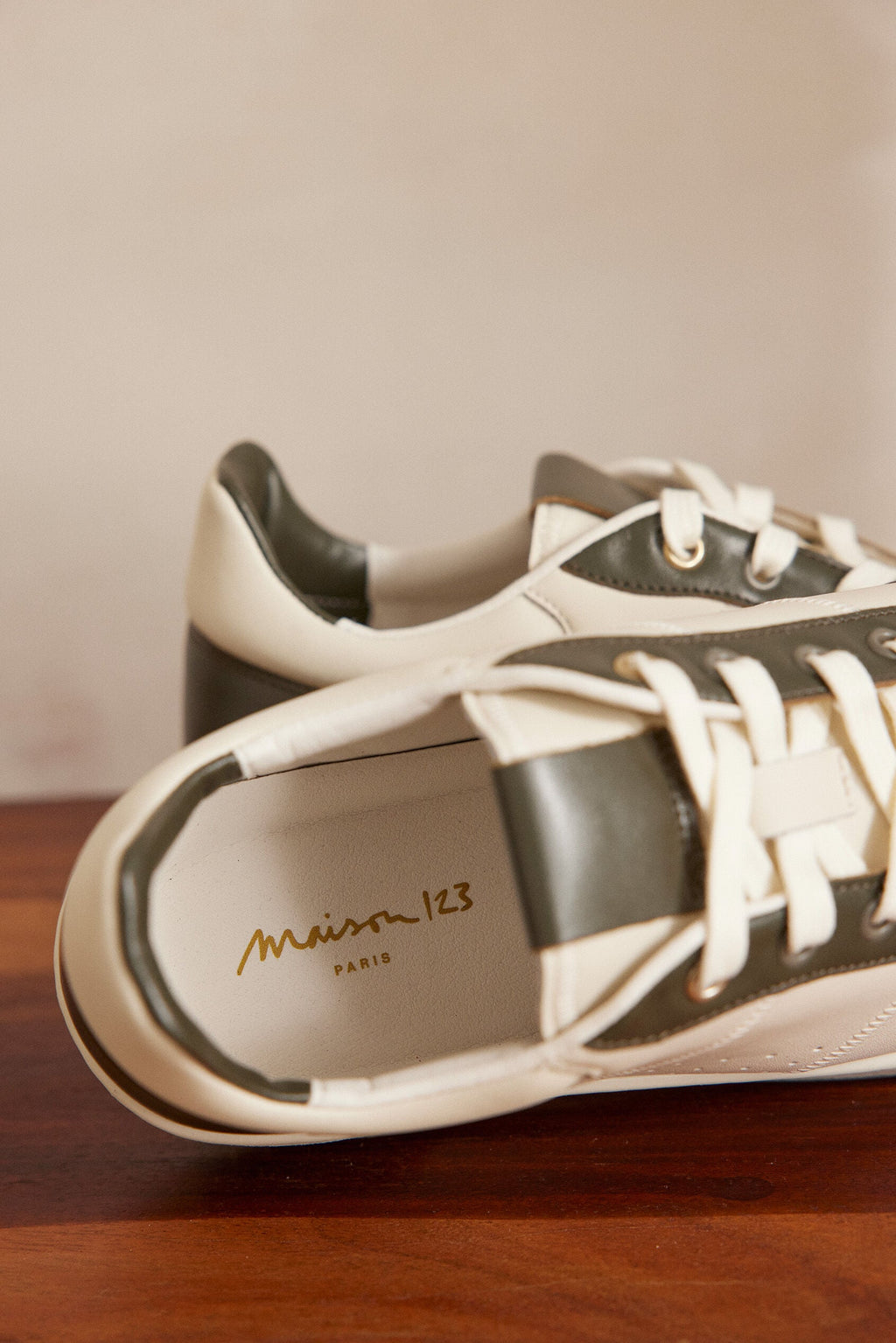 Velora Basket Trainers - Khaki