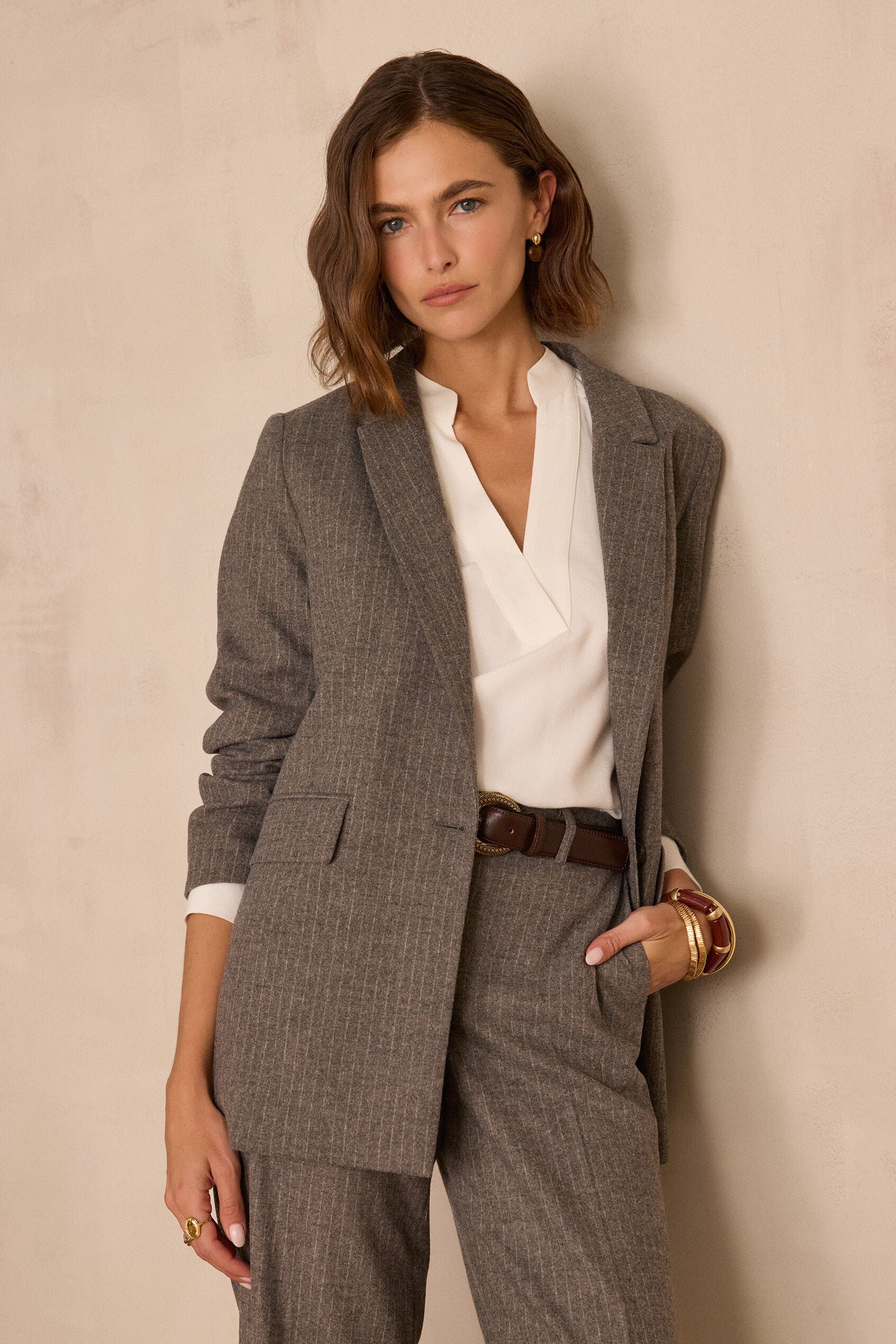 Chaqueta Nélia Rayas - Topo Claro
