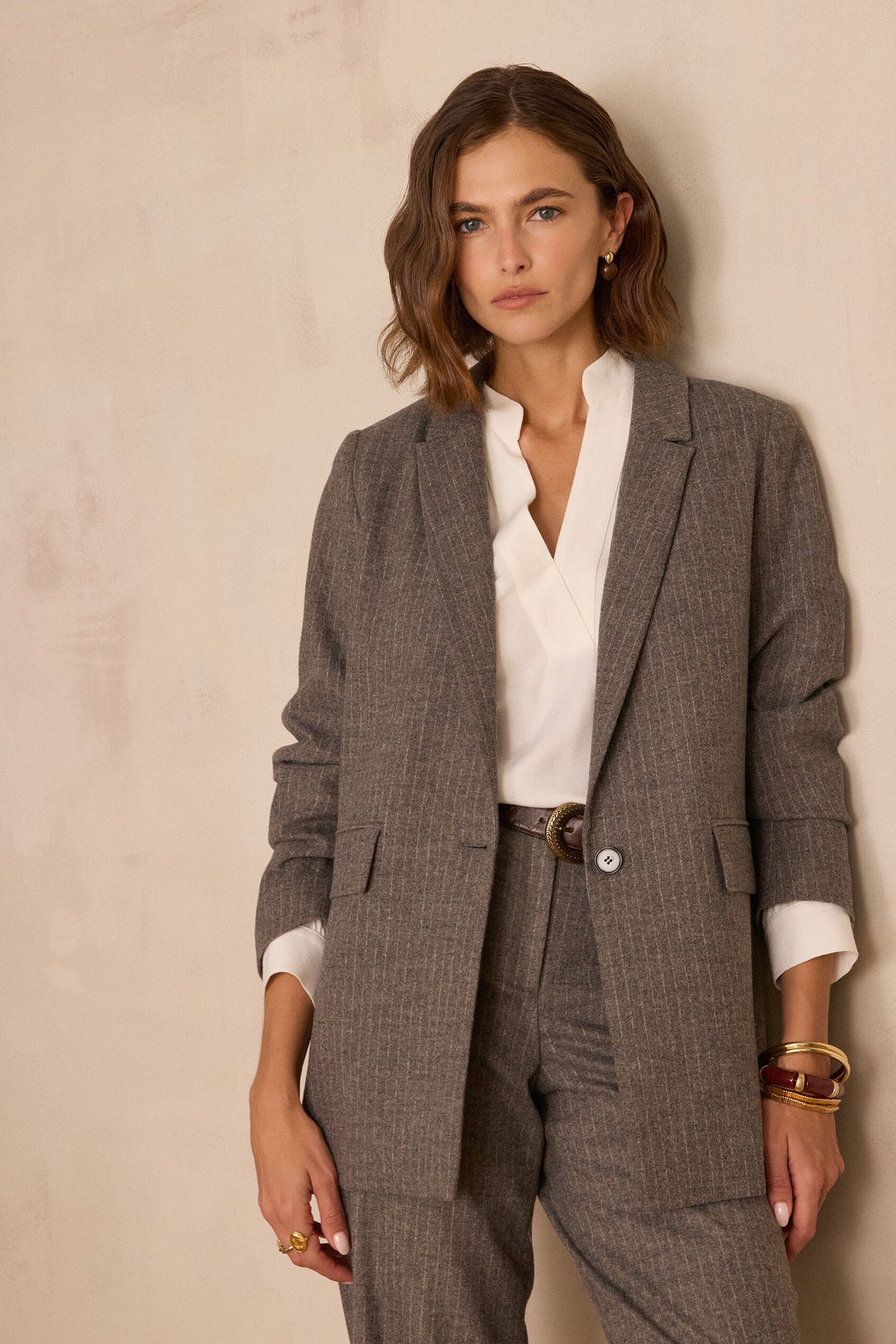 Chaqueta Nélia Rayas - Topo Claro