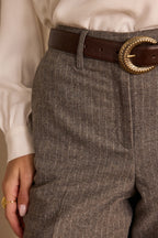 Pantalón Ferguson a Rayas - Topo Claro