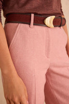 Pantalón Mélina Liso - Rosa Escarcha