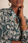 Camisa Colette Estampada - Verde Inglés