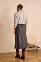 Charlie Flowing Skirt - Anthracite