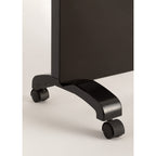 Warm Crystal 2000W - Convecteur Électrique En Verre Wifi Avec Roulettes - Noir