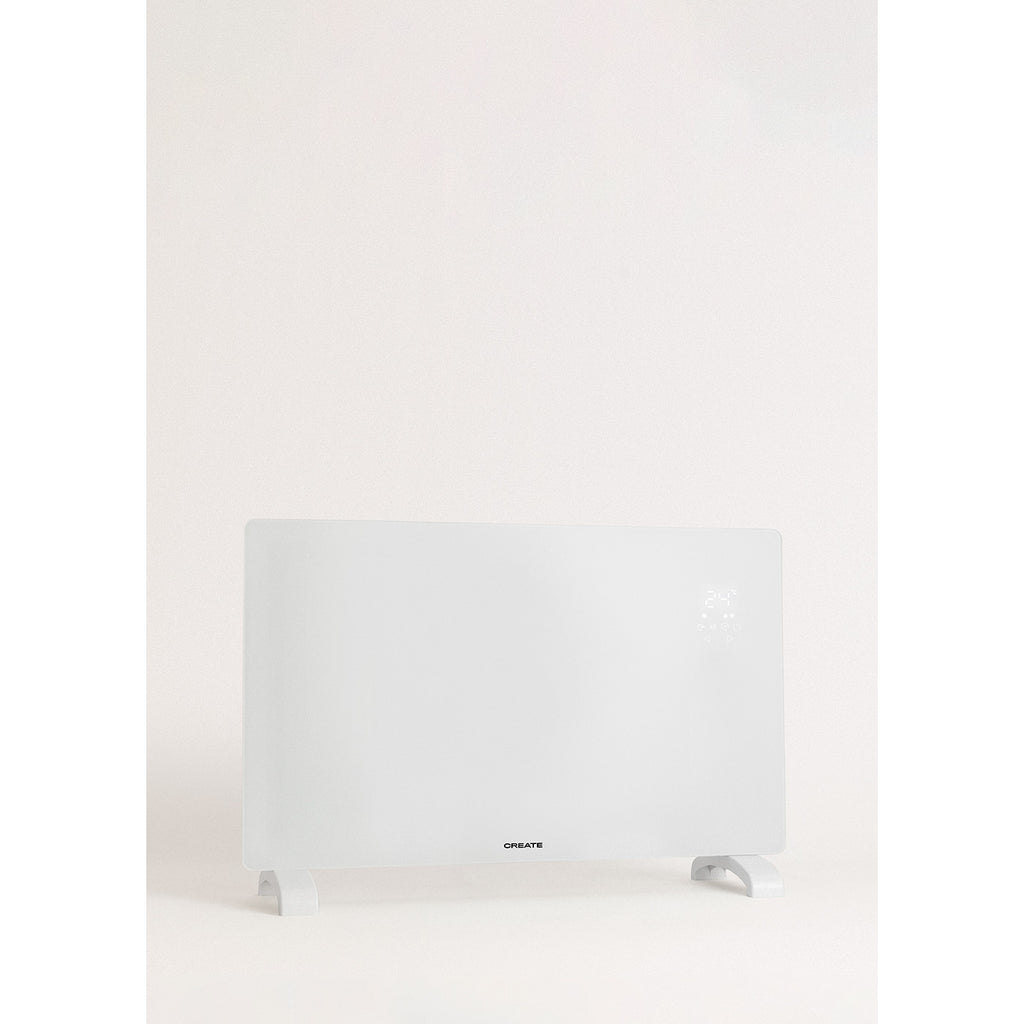 Warm Crystal 2000W - Convecteur Électrique En Verre Avec Wifi - Blanc