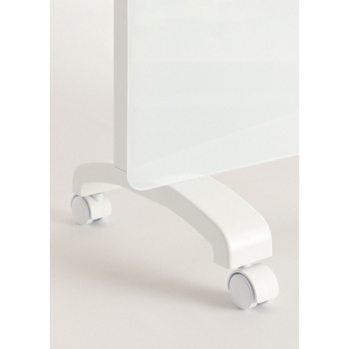 Warm Crystal 2000W - Convecteur Électrique En Verre Wifi Avec Roulettes - Blanc