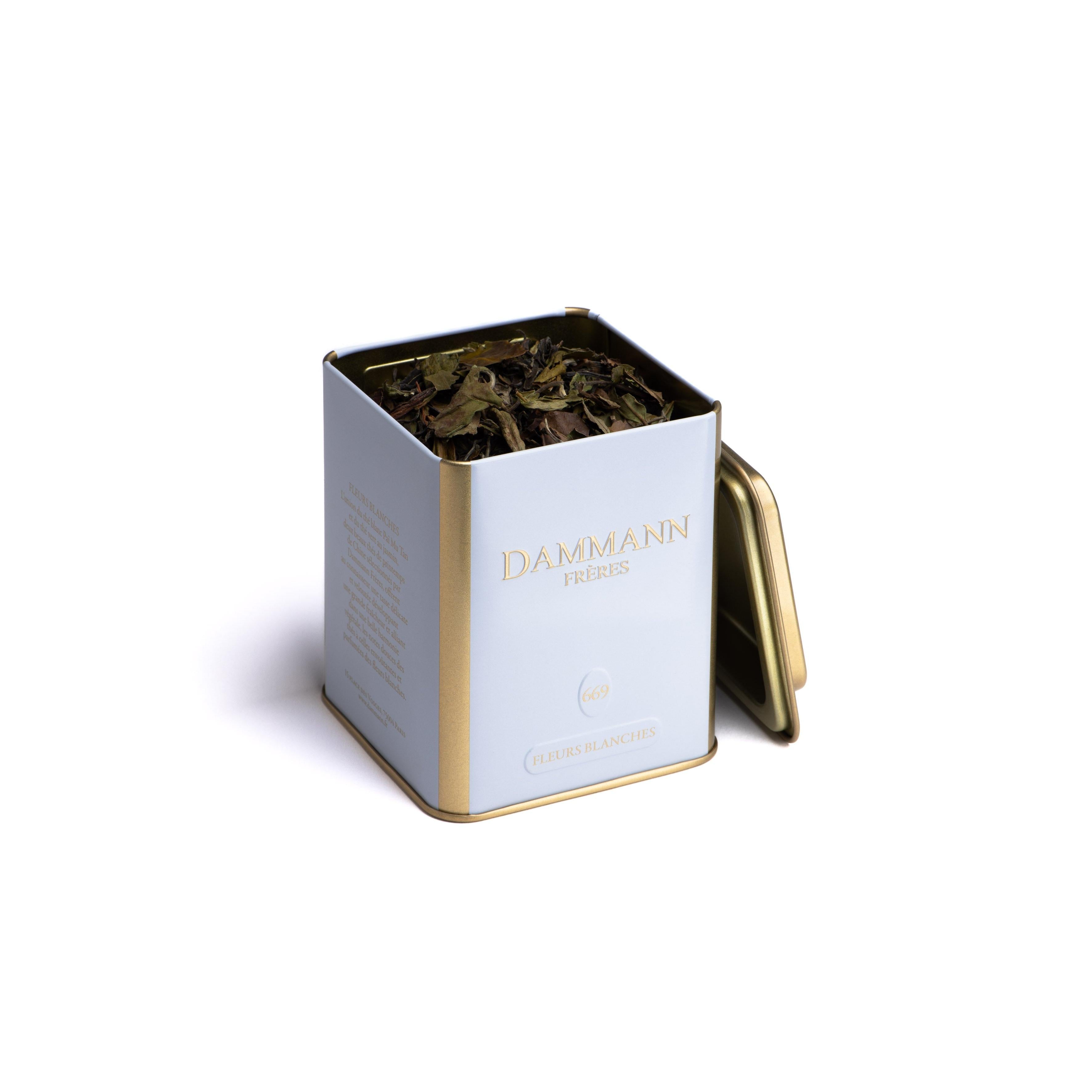 White Flower Tea Tin - 60G