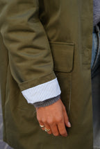 Veste Mi-Longue Constance Kaki