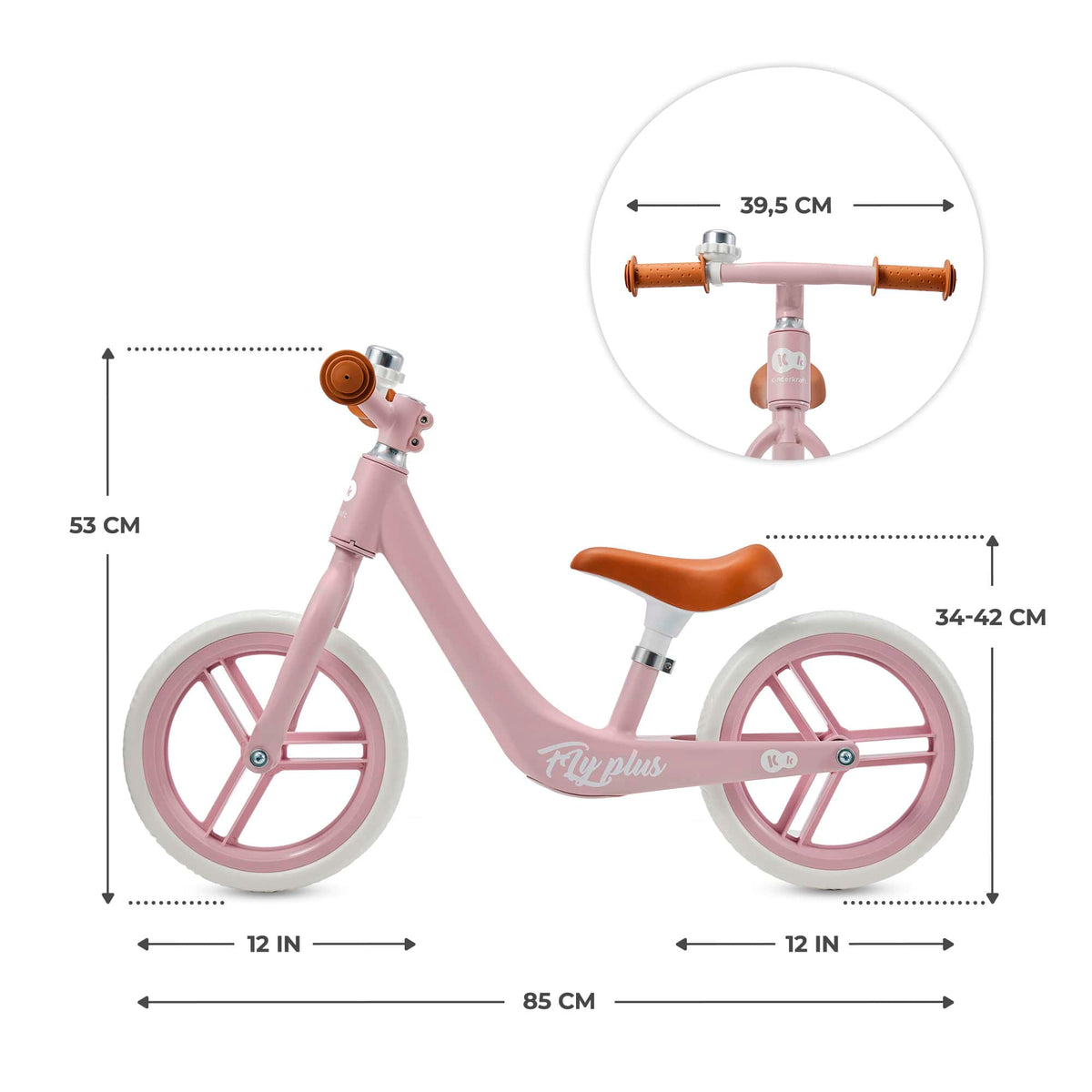 Fly Plus Pink Balance Bike