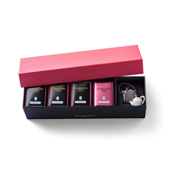 Botanical Garden Gift Set - 4 Mini Boxes + 1 Infuser