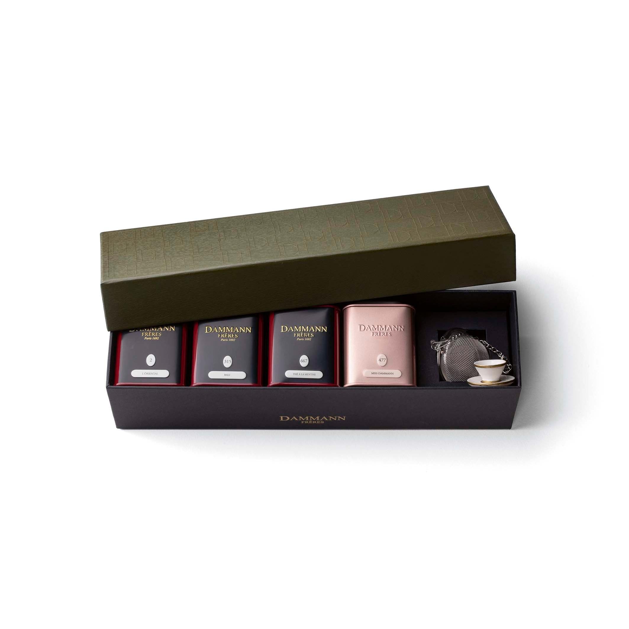 Estuche Jardín Exótico - 4 Mini Cajas + 1 Infusor