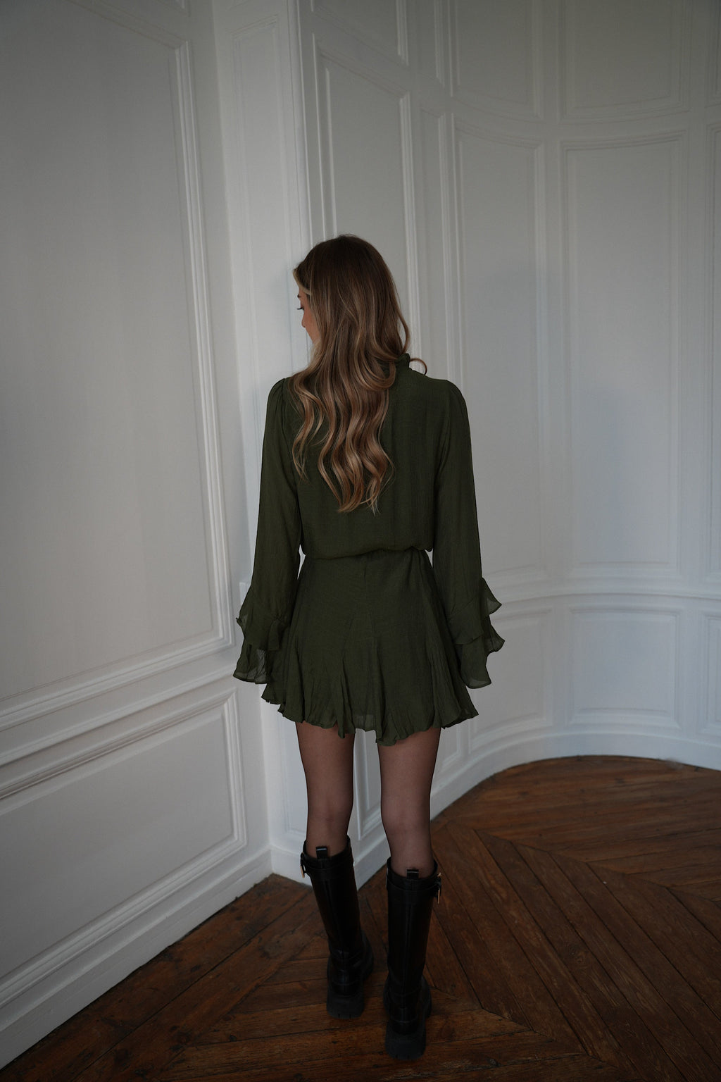Robe Volantée Edda - Kaki
