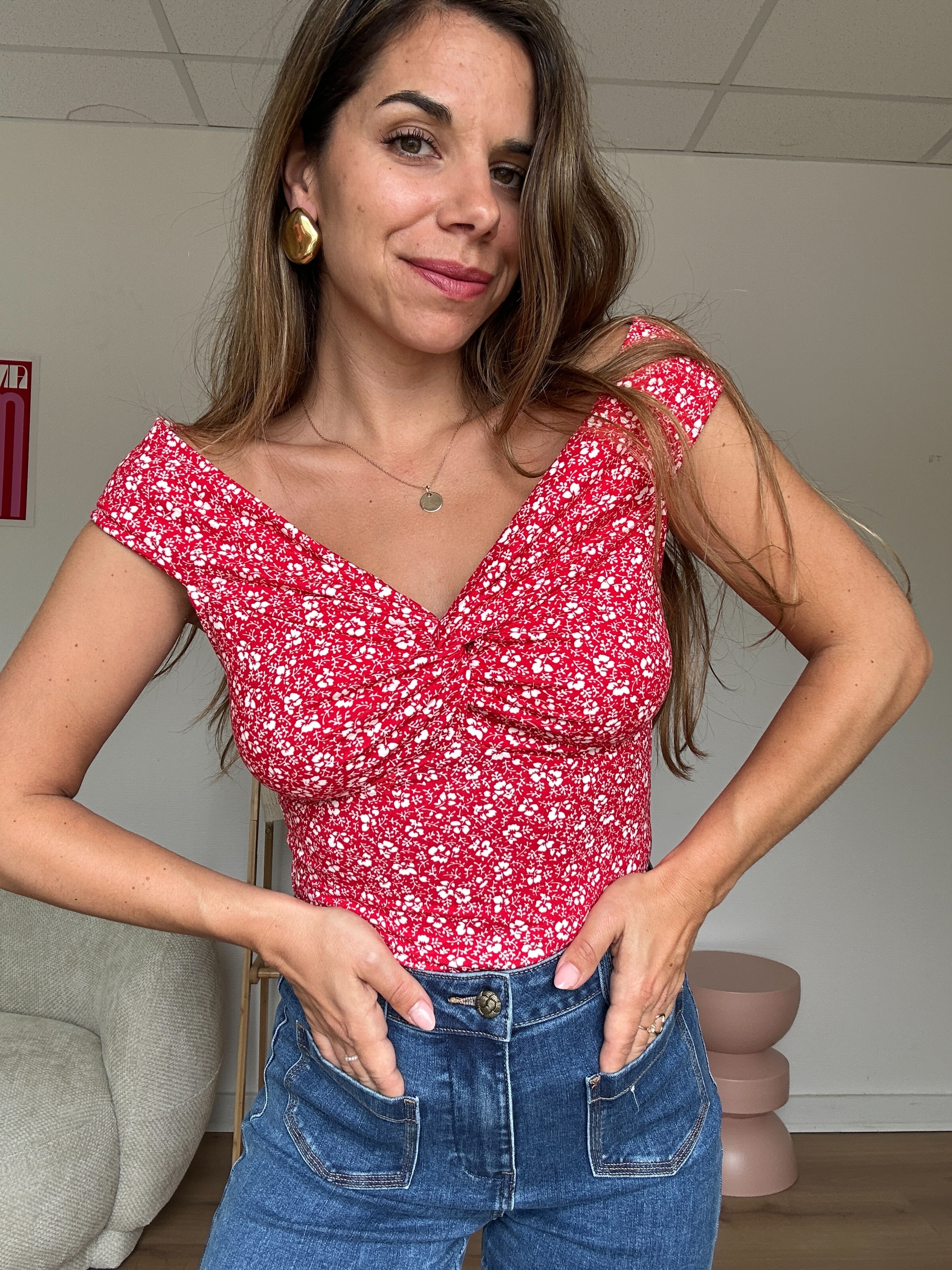 Lina Floral Top