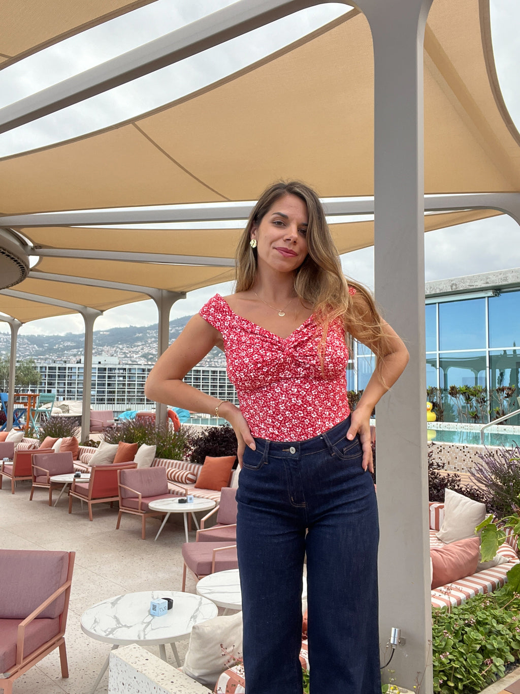 Lina Floral Top