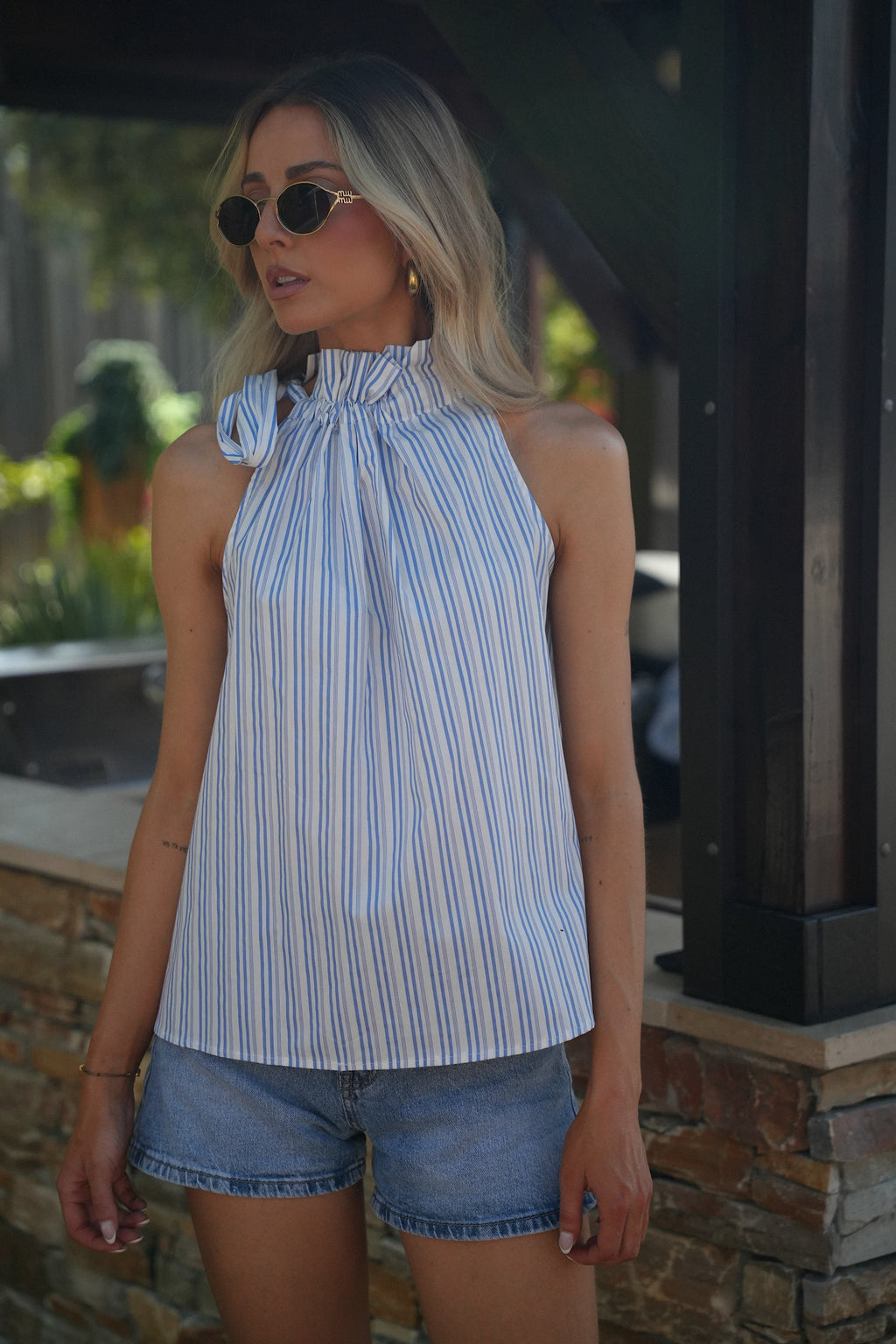 Top Rayé Fabio - Bleu
