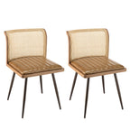 Marcel - Set of 2 Chairs - Brown/Black/Light Wood