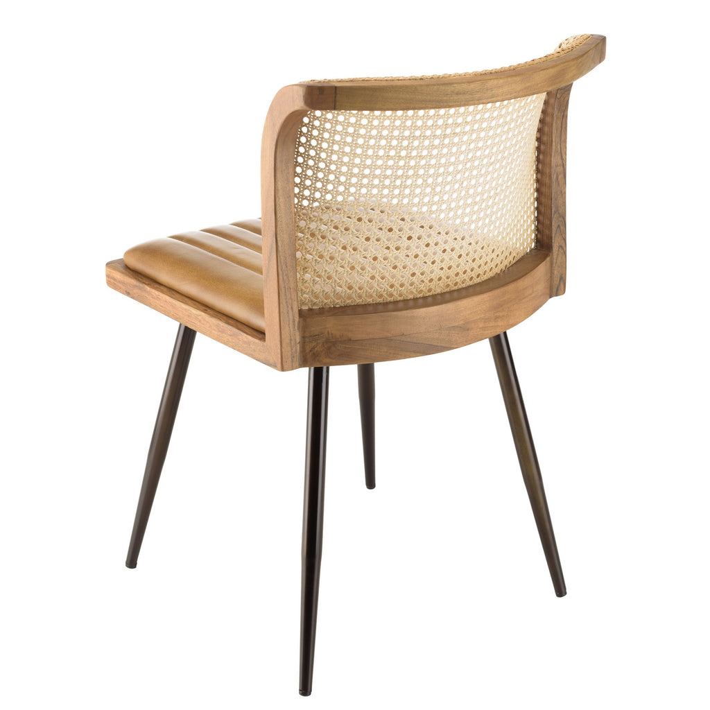 Marcel - Set of 2 Chairs - Brown/Black/Light Wood
