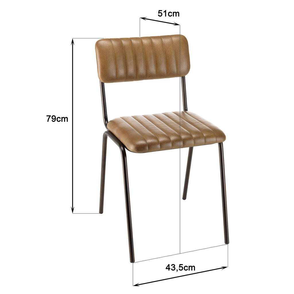 Marcel - Set of 2 Chairs - Black
