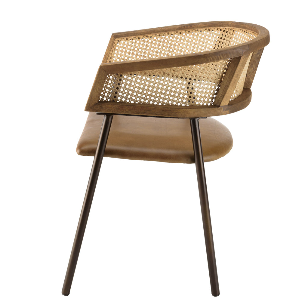 Marcel - Lote De 2 Sillas - Marrón/Negro/Madera Clara