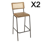 Marcel - Lote De 2 Taburetes - Madera Clara