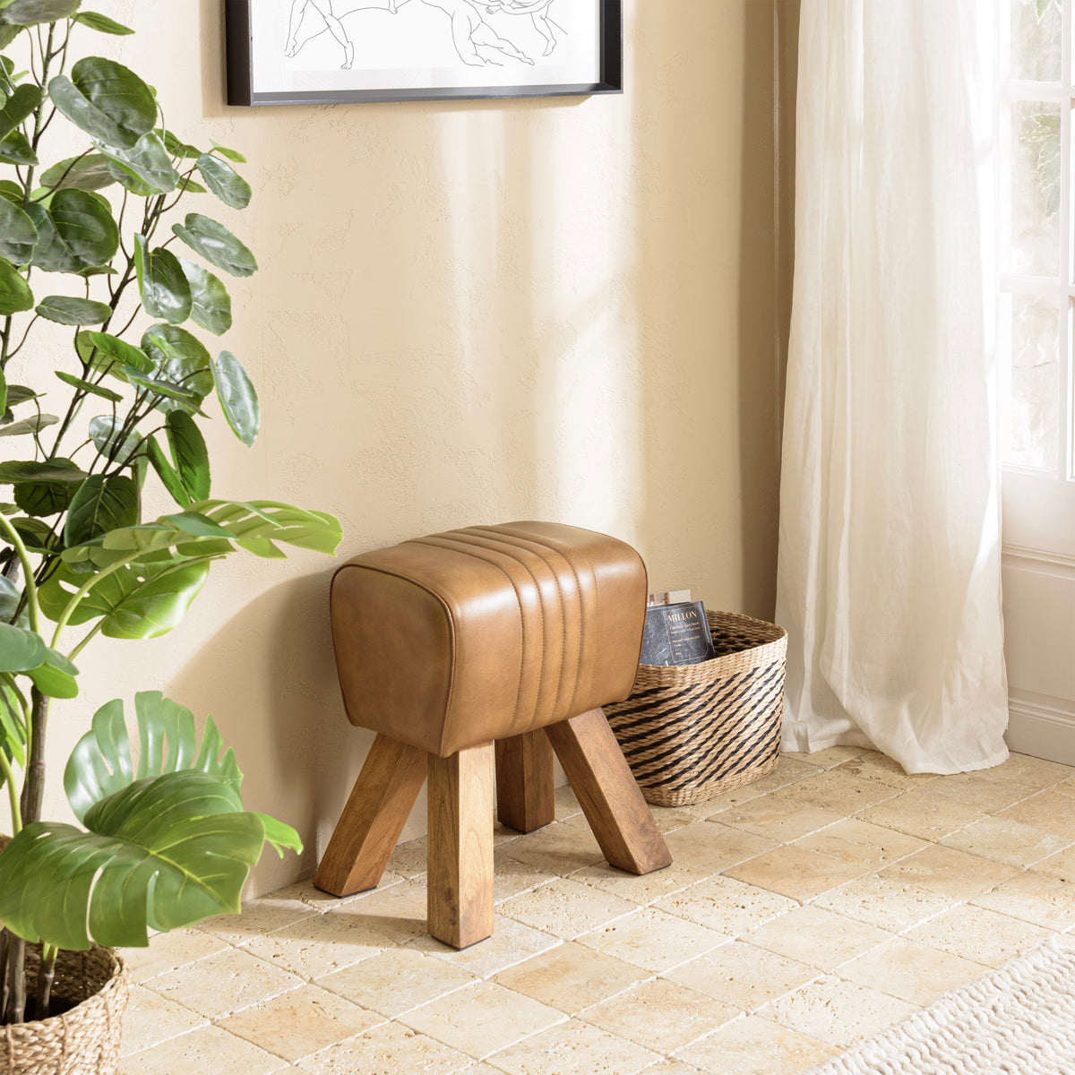 Marcel - Stool - Brown