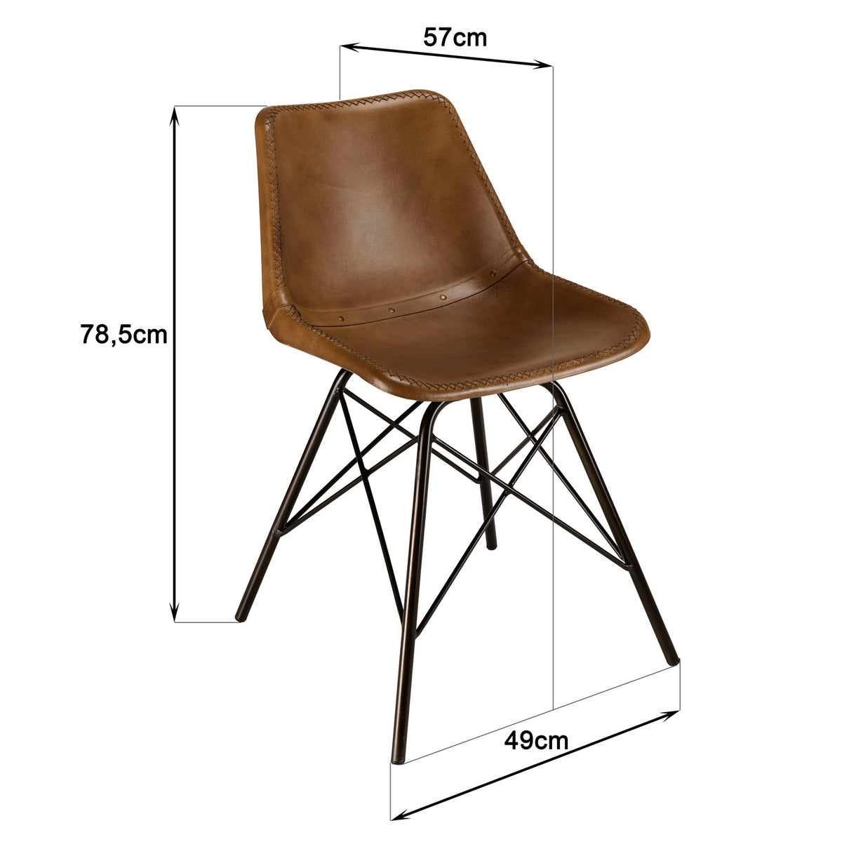Marcel - Lote De 2 Sillas - Negro