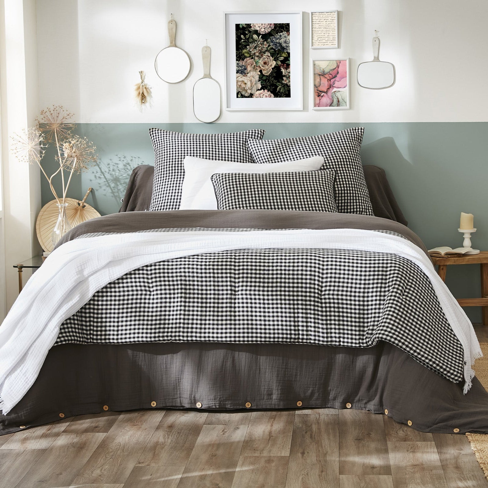 Vickie - Bout De Lit - Gaze De Coton - Truffe