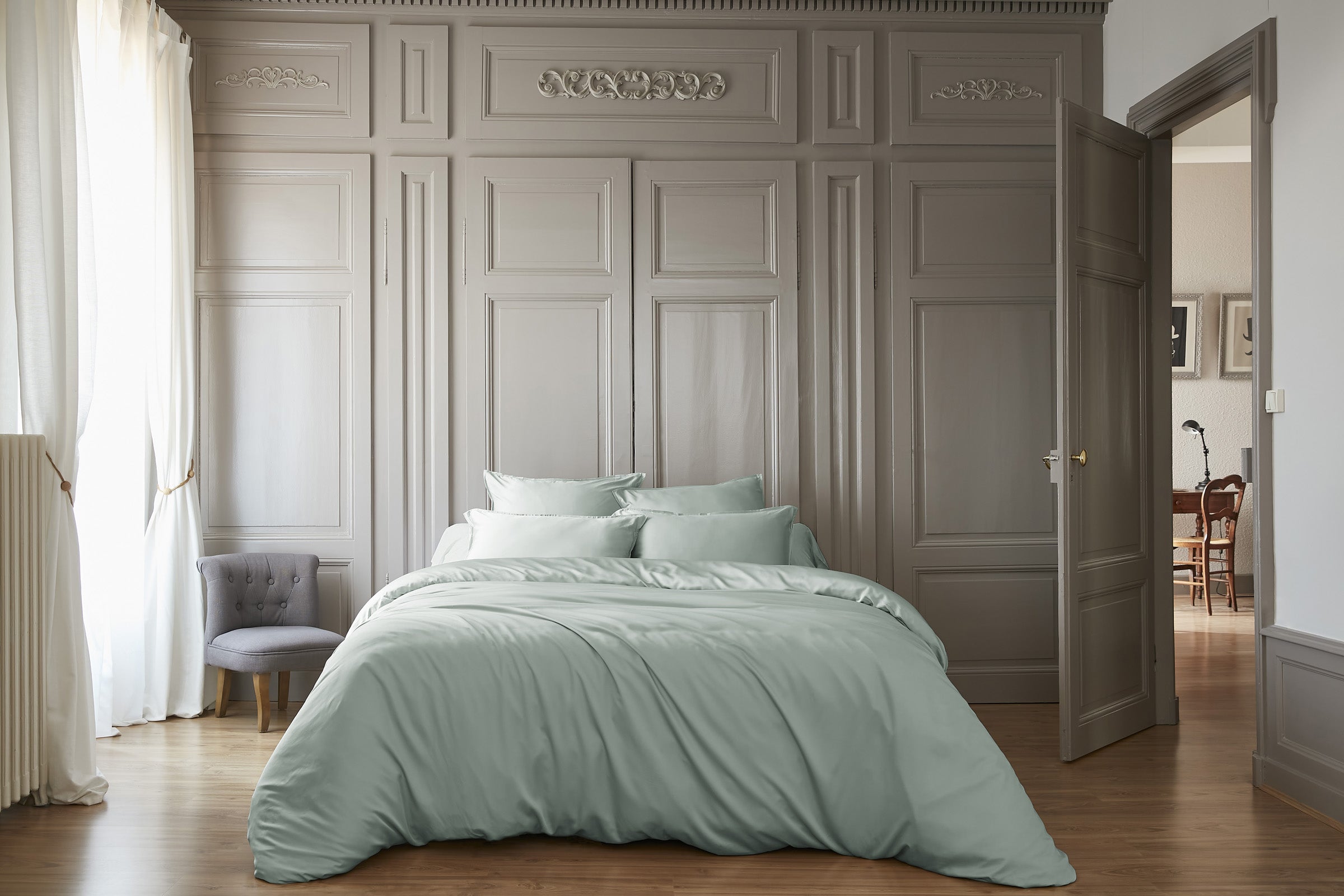 Salomé - Housse De Couette - Bambou - Eucalyptus