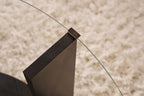 Clara - Coffee Table - Black Wood/Clear