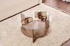 Clara - Coffee Table - Venezia Walnut/Clear
