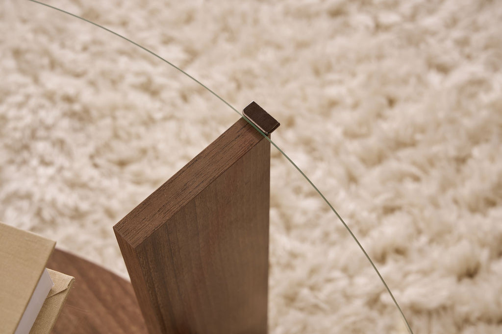 Clara - Coffee Table - Venezia Walnut/Clear