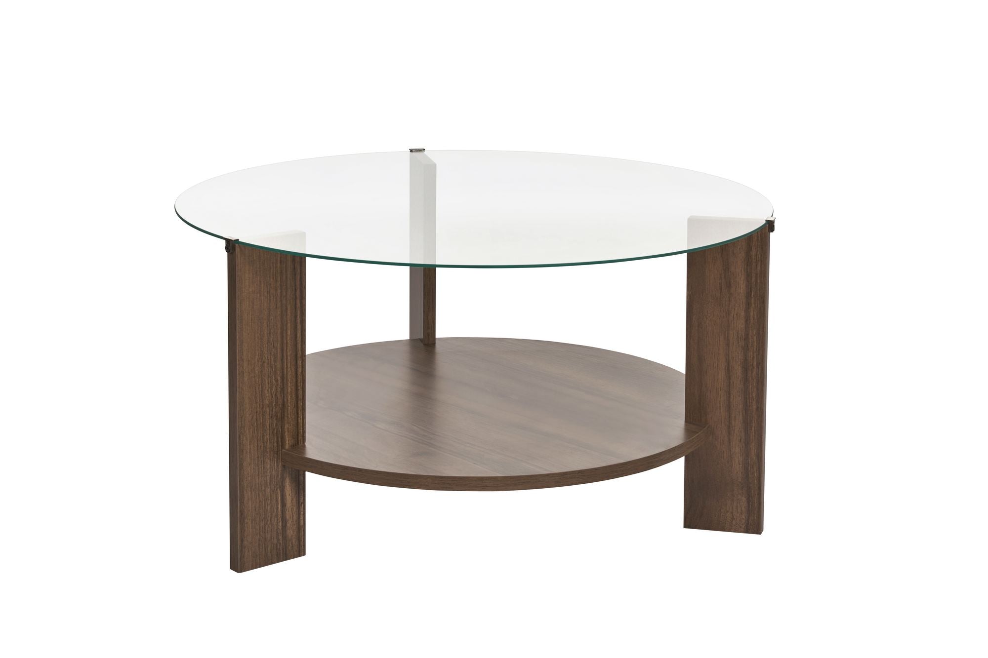 Clara - Coffee Table - Venezia Walnut/Clear