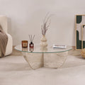 Liya - Coffee Table - Travertine