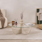 Liya - Coffee Table - Travertine