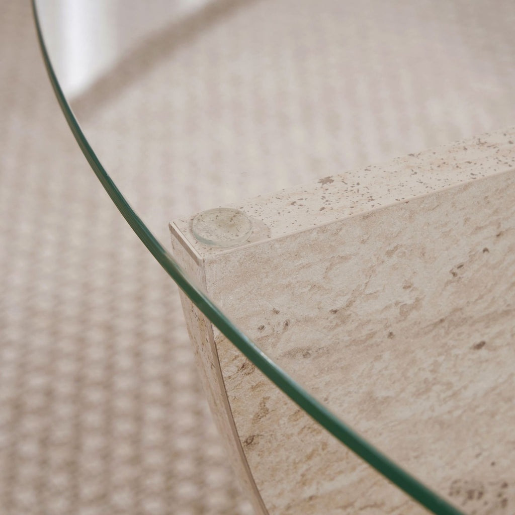 Liya - Coffee Table - Travertine