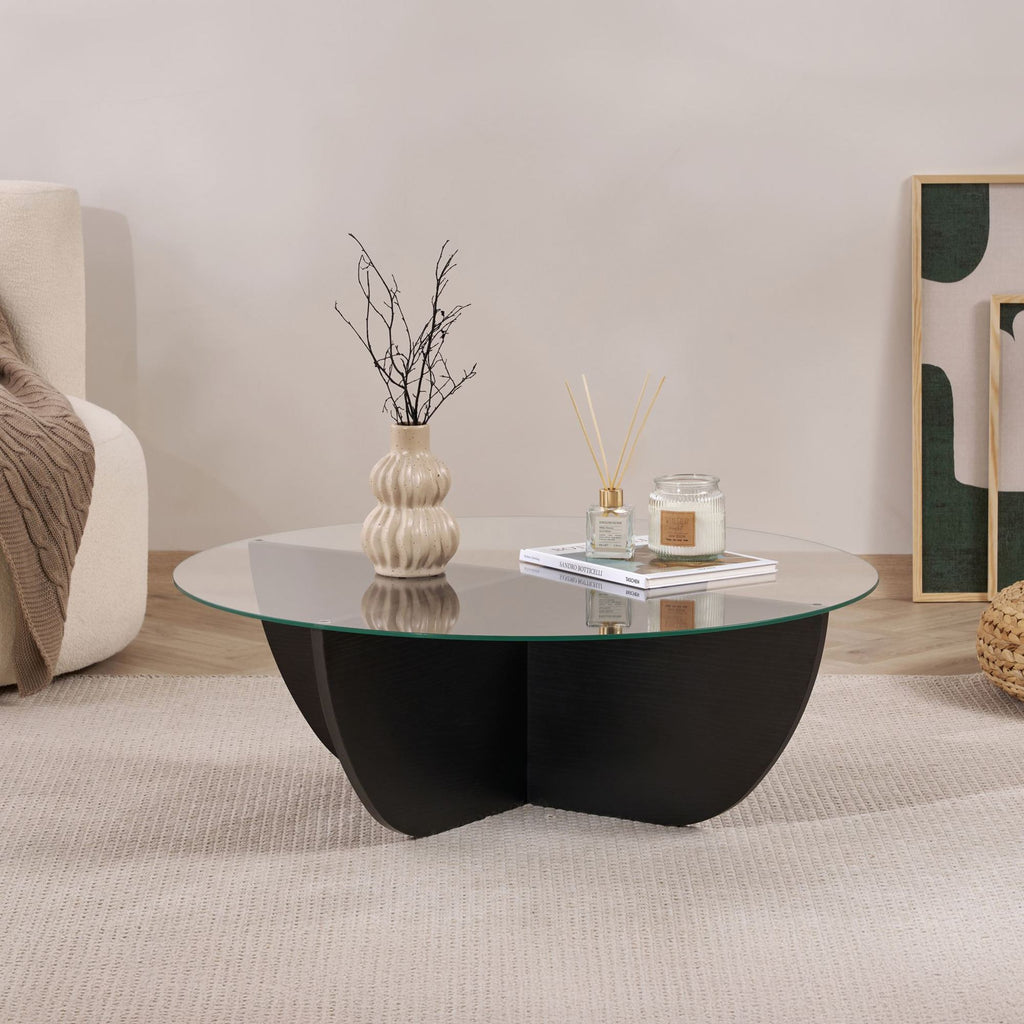 Liya - Coffee Table - Black Wood