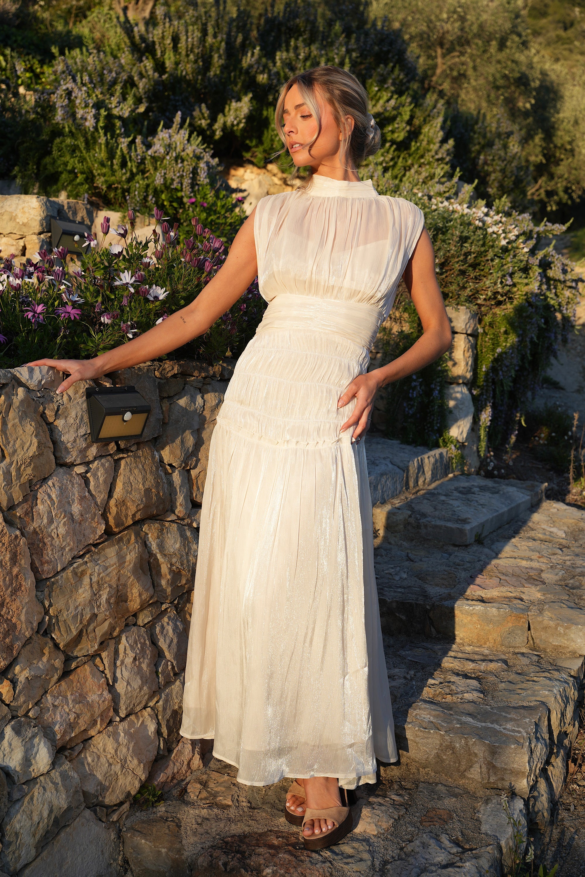 Robe Longue Anita - Crème