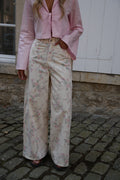 Pantalones Misha con estampado floral - Beige