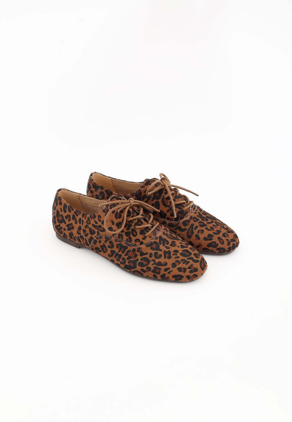 Derbies Soline - Léopard Marron