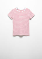 T-Shirt Rayures Logo